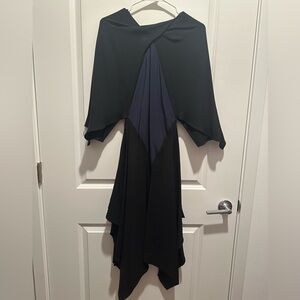 St. John Elegant Black and Navy Dress